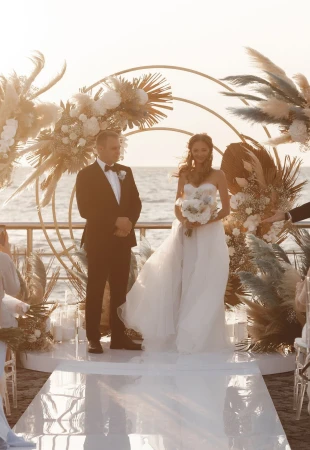 Matrimonio in riva del mare. La natura come principale fonte di ispirazione Fotograf