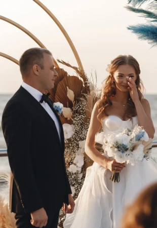 Matrimonio in riva del mare. La natura come principale fonte di ispirazione Fotograf