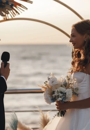 Matrimonio in riva del mare. La natura come principale fonte di ispirazione Fotograf