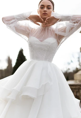 Wedding dresses with long sleeves Photog