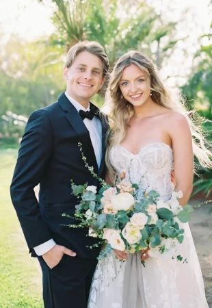 Off the shoulder wedding dresses photo