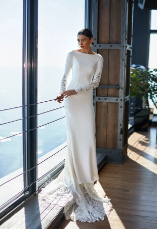 minimalist wedding dress