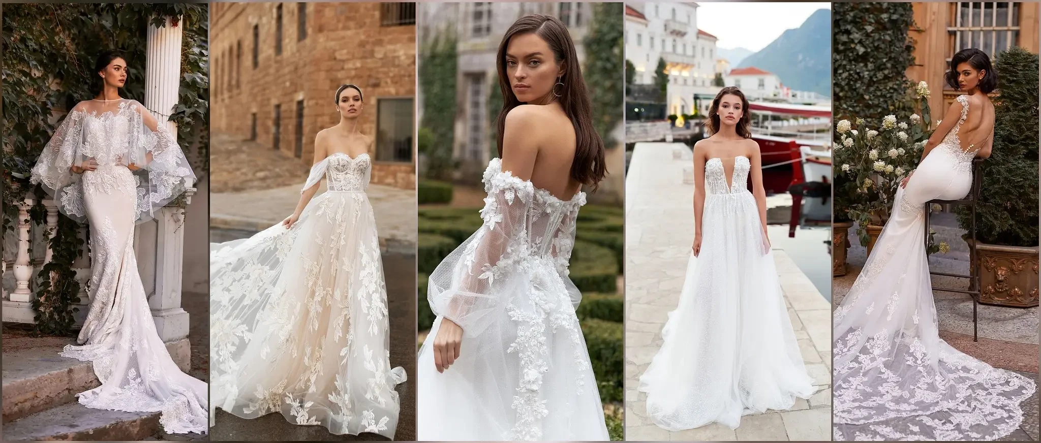 Choosing the right length of a wedding dress: from mini to long train 