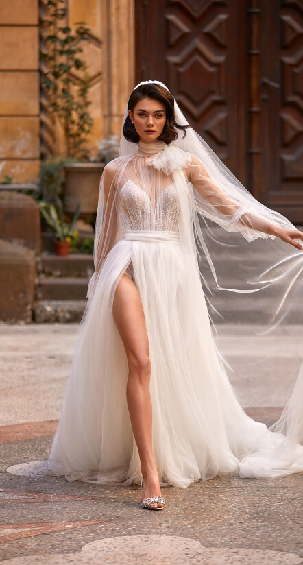 robe de mariée bohème, robe de mariée avec manches
